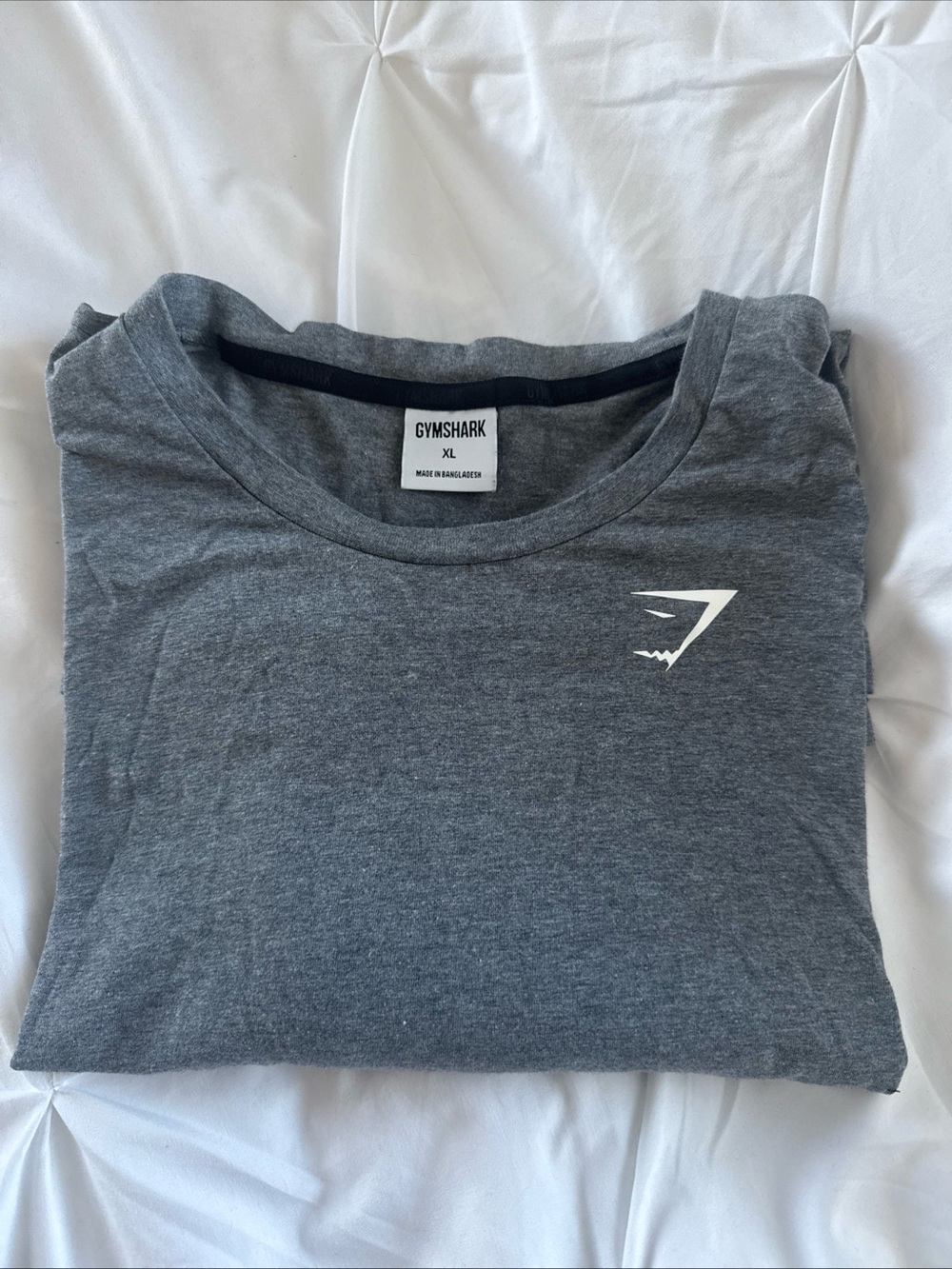 Gymshark Men's Charcoal Gray Short Sleeve Crew Tee